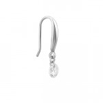 Silver Classic Shiny Drop Earrings