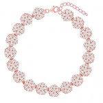 Anushka Sharma Rose Gold Studded Flower Bracelet