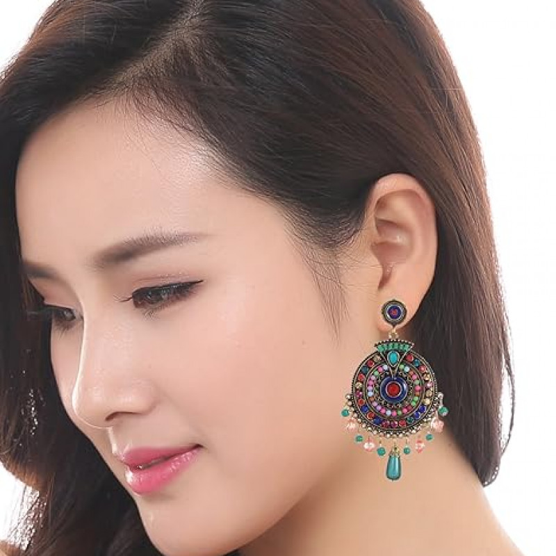 Jewellery Bohemian Multi-Color Earrings for Girls and Women