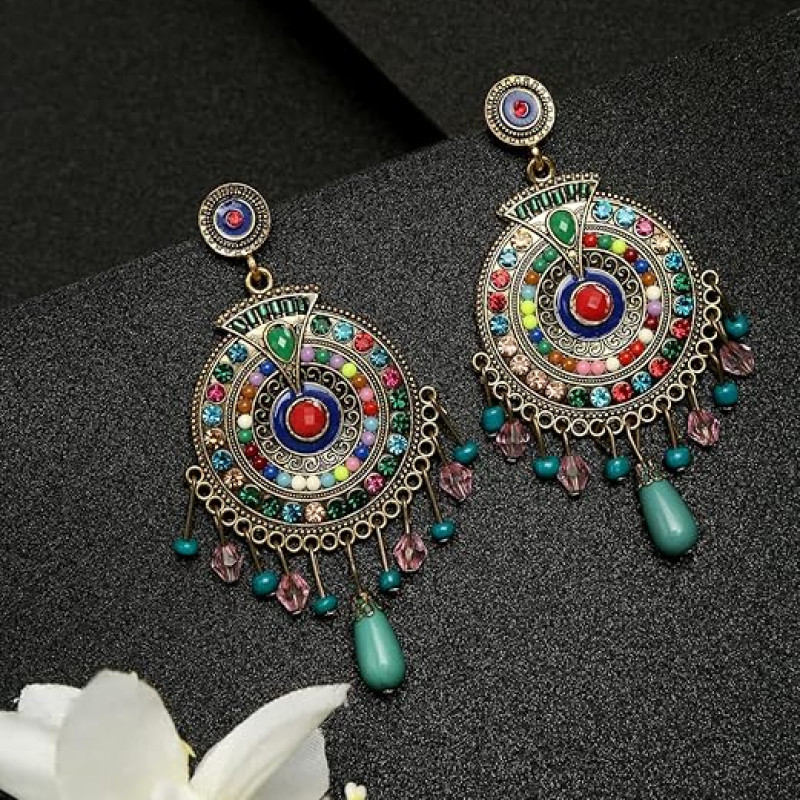 Jewellery Bohemian Multi-Color Earrings for Girls and Women
