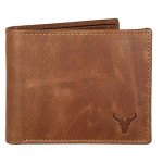 Tan Crunch Leather Wallet for Men