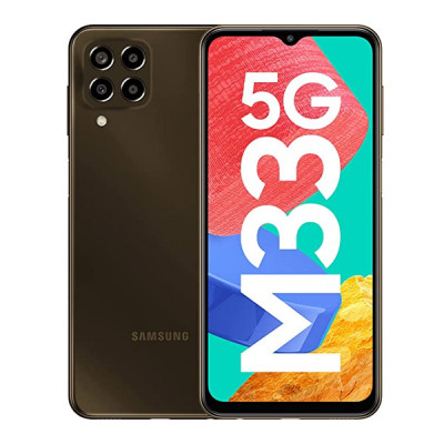 Samsung Galaxy M33 5G (Emerald Brown, 6GB, 128GB Storage) | 6000mAh Battery | Upto 12GB RAM with RAM Plus | Travel Adapter to be Purchased Separately