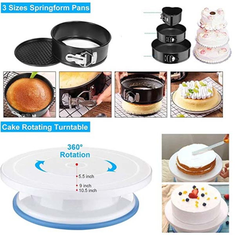Cake Decorating Supplies 489pcs, Baking Tools Set for Cakes,