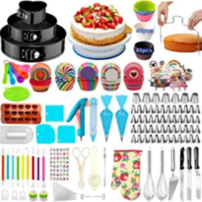 Cake Decorating Supplies 489pcs, Baking Tools Set for Cakes,